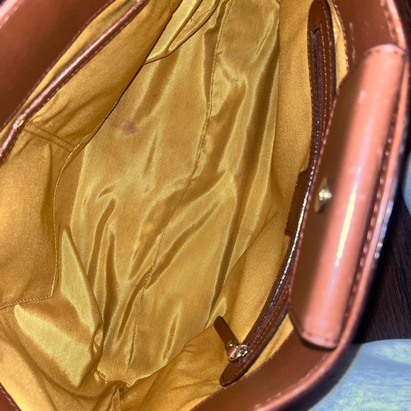 Vintage Kate Spade Brown Leather Bag - Picture 8 of 9